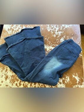 Women's XL double flare jeans